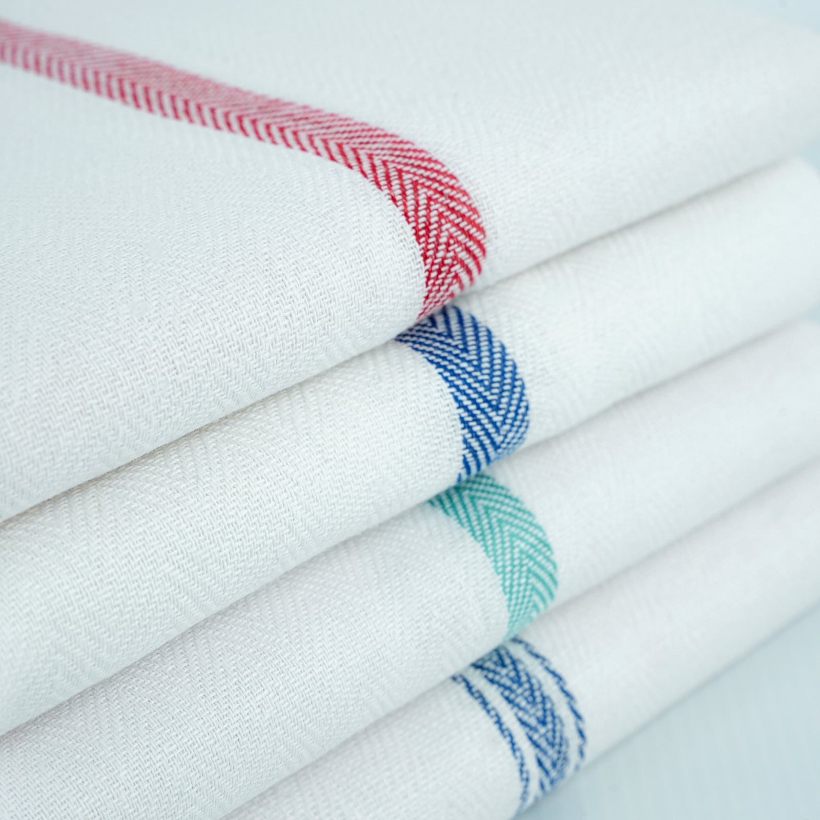 Stripe Herringbone Kitchen Towels | Glass Surgical Tea | Wholesale