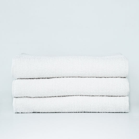 White Ribbed Bar Mop