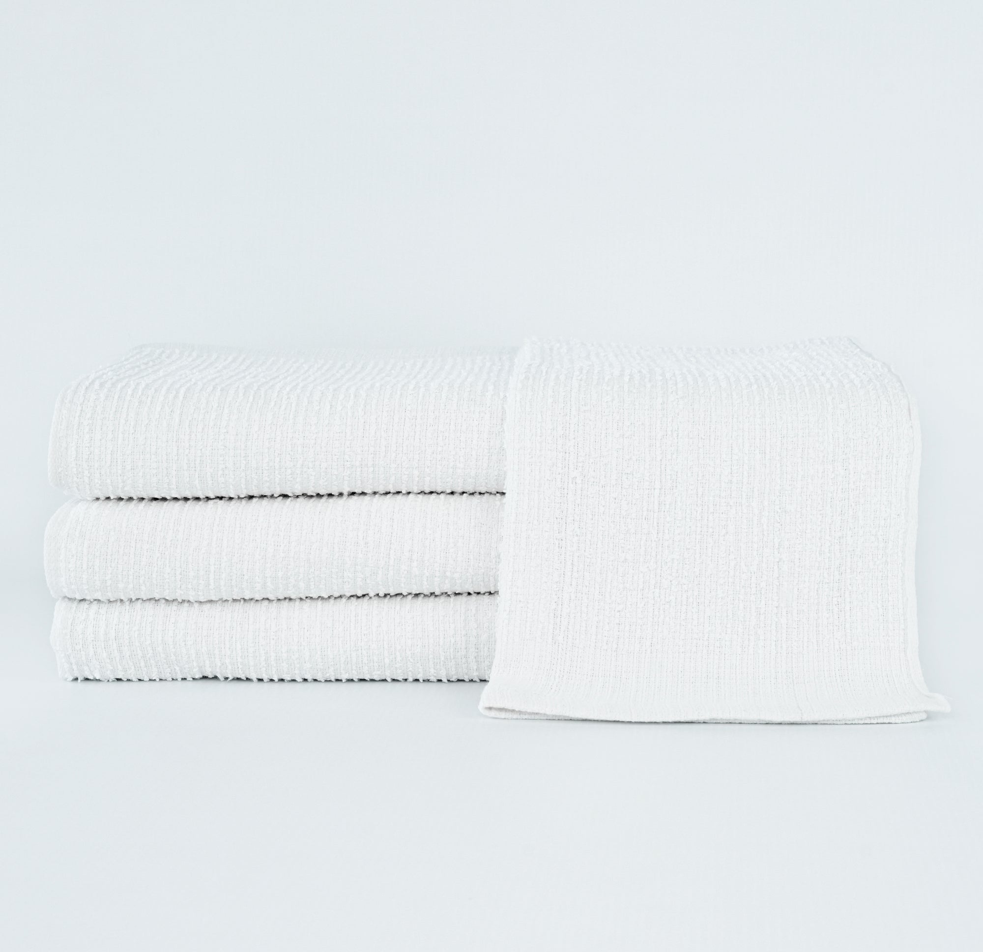 White Ribbed Bar Mop